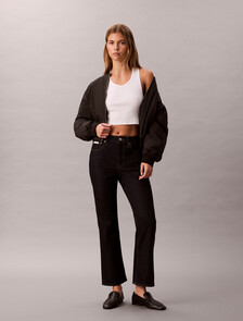 Cropped High Rise Flared Jeans, CK CLASSIC RINSE, hi-res