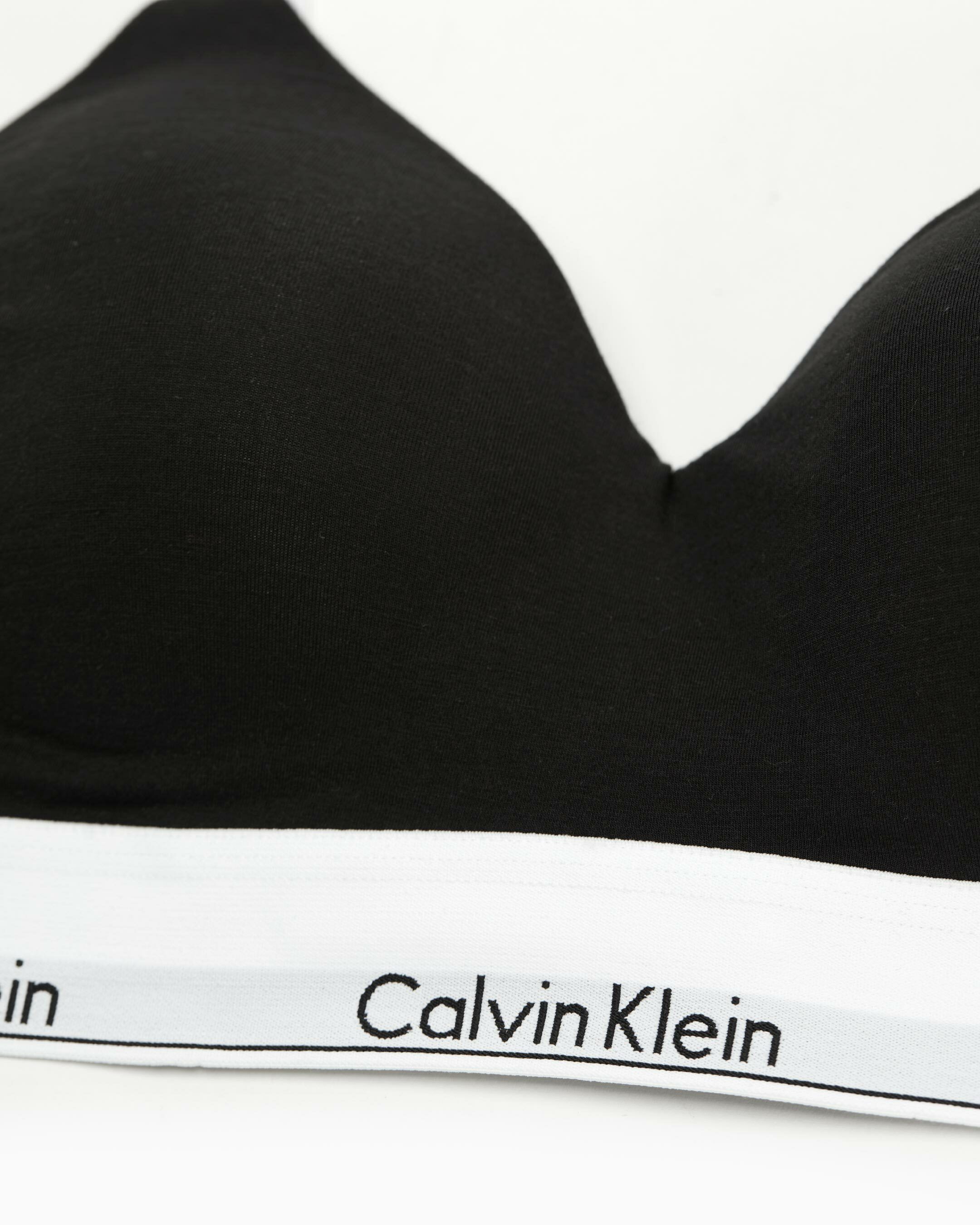 Icon Cotton Lightly Lined Bralette | black | Calvin Klein