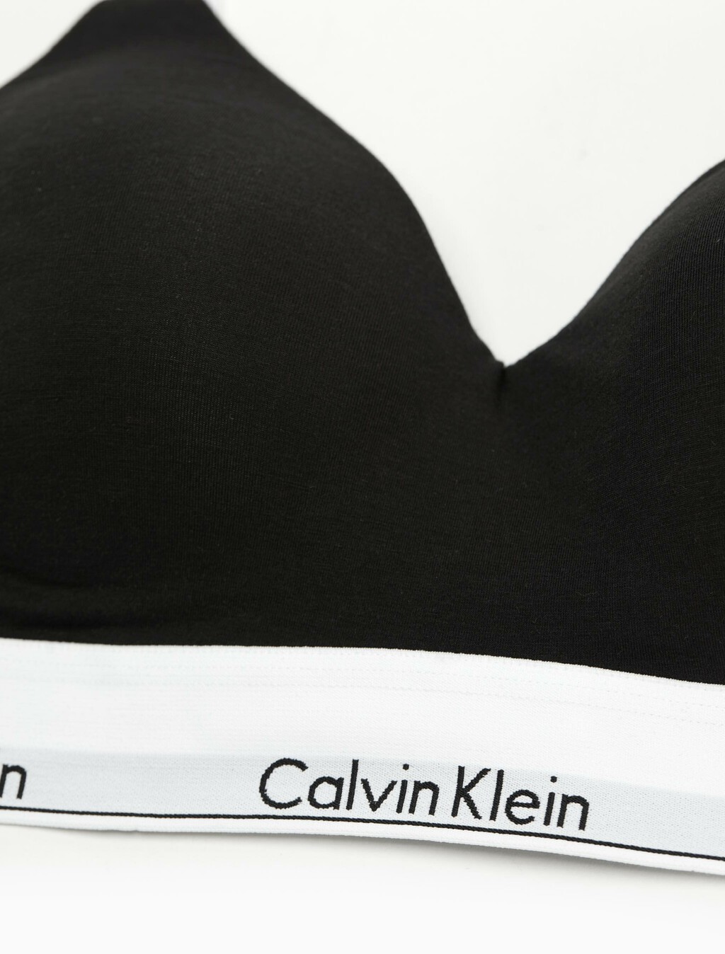 Icon Cotton Lightly Lined Bralette, Black, hi-res
