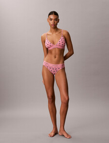 Icon Cotton Modal Bikini Briefs, Be Mine CK Calm Pink, hi-res