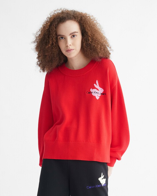 YEAR OF THE RABBIT ORGANIC COTTON PULLOVER JUMPER