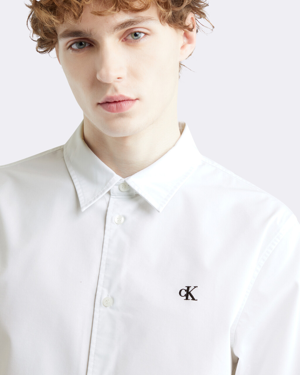 Coolmax 府綢襯衫, Bright White, hi-res