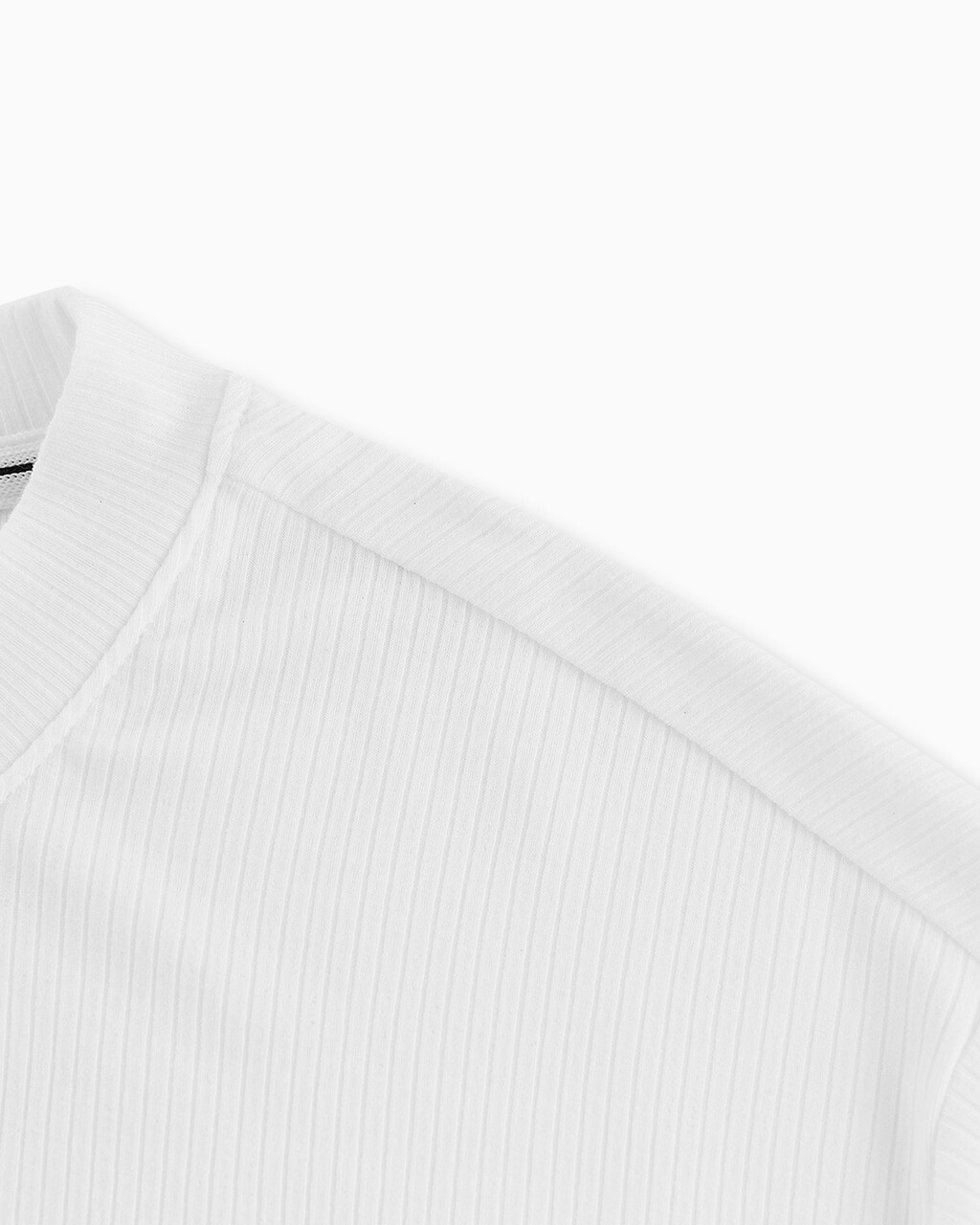 MONOGRAM 側褶 T 裇, Bright White, hi-res