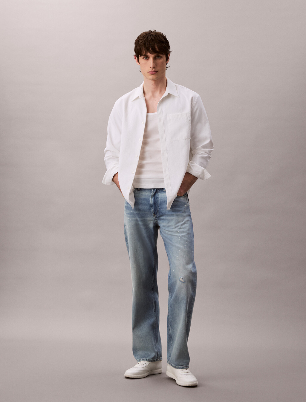 90's Straight Jeans, LONGSTAND SPLASH, hi-res