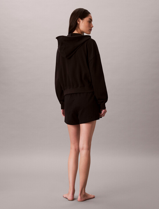 標誌棉質針織連帽外套