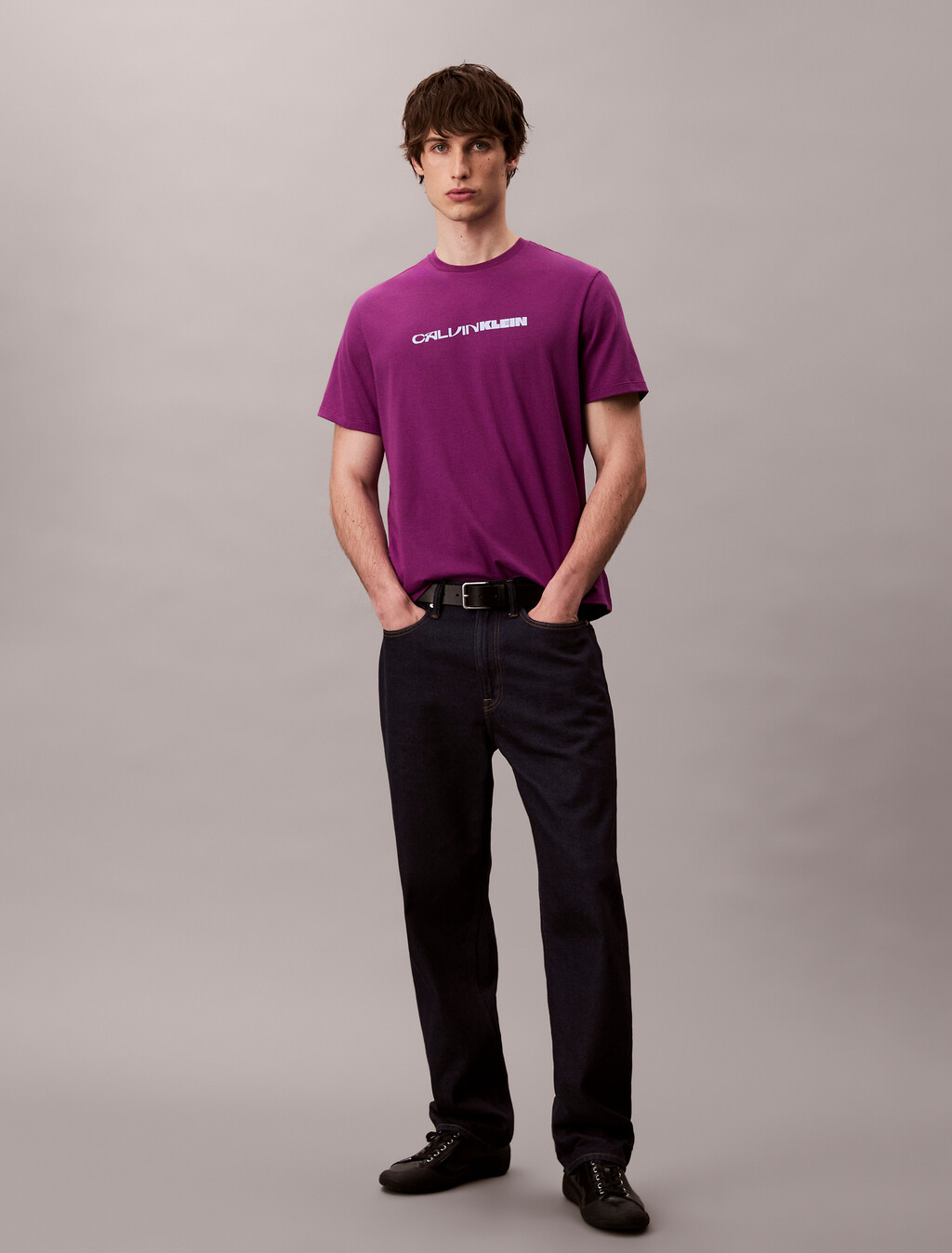 Bold Logo Graphic Relaxed T-Shirt, Purple Phlox, hi-res