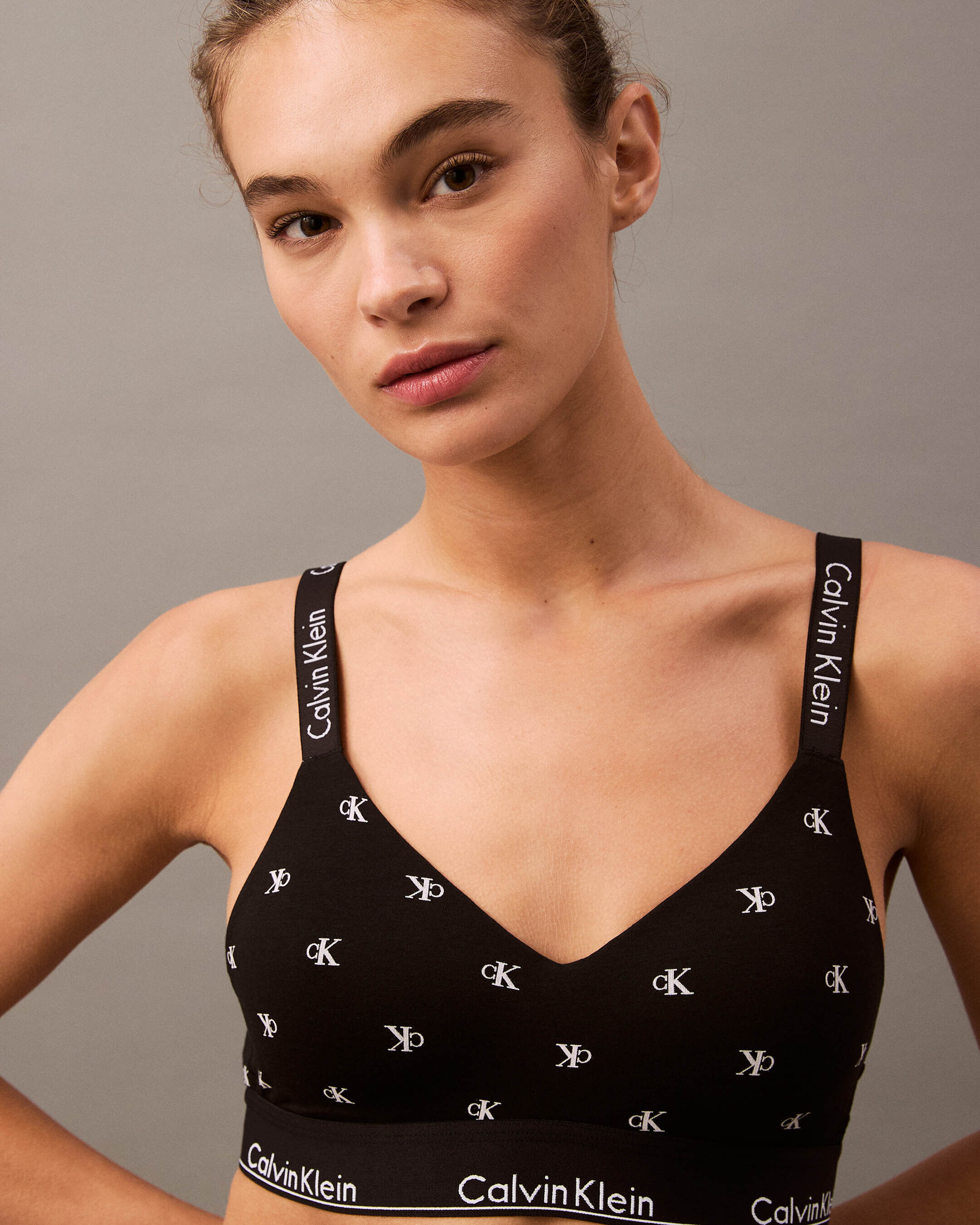 Modern Cotton Lightly Lined Bralette black Calvin Klein Hong Kong
