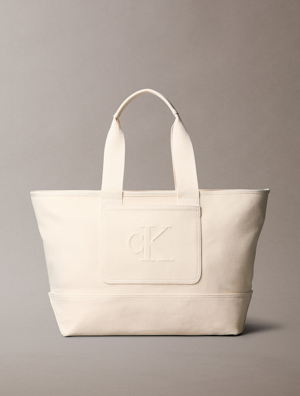Pocket Canvas Weekender Bag, NATURAL CANVAS, hi-res