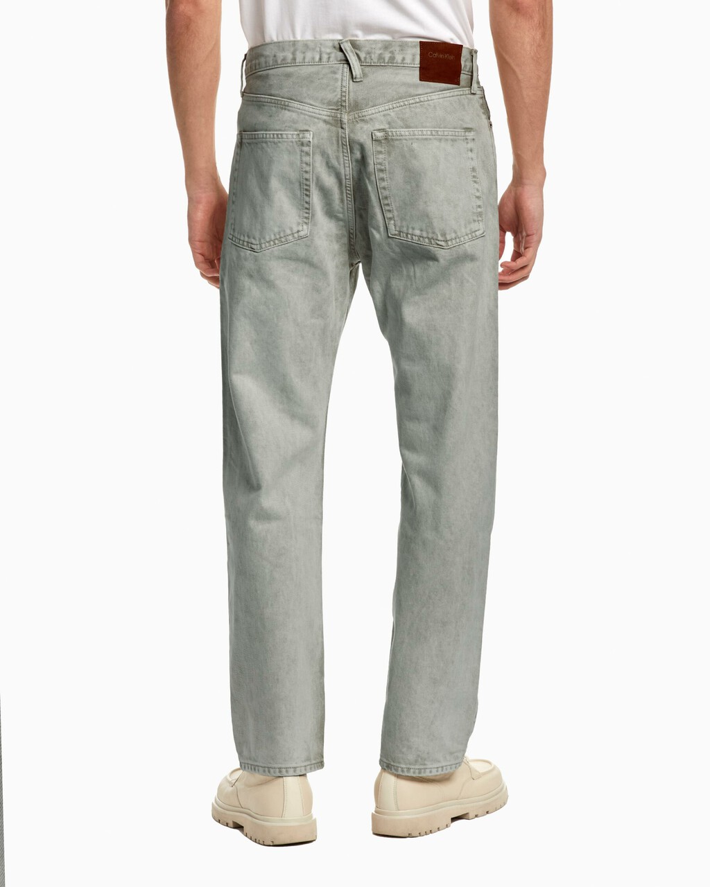 Standards Unbleached Marble Dye Straight Leg Jeans, UNBLEACHED MARB, hi-res