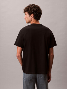 Relaxed Embossed Logo Tee, Black, hi-res