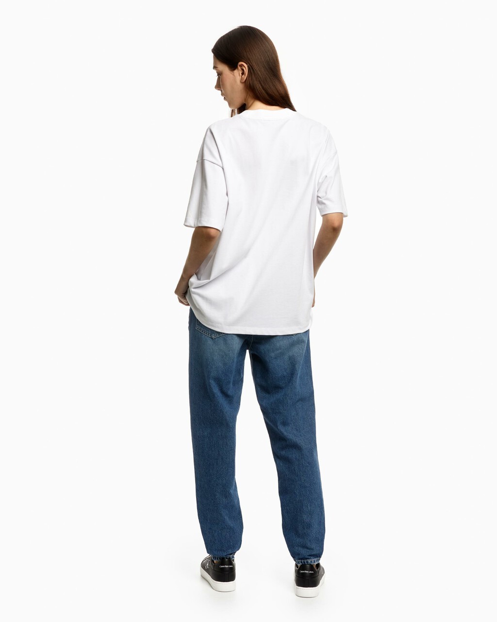 MONOGRAM 寬鬆版型 T 裇, Bright White, hi-res