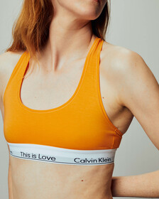 MODERN COTTON UNLINED BRALETTE, Orange Juice, hi-res