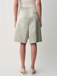 Mica Satin Shorts, Barely Blue, hi-res