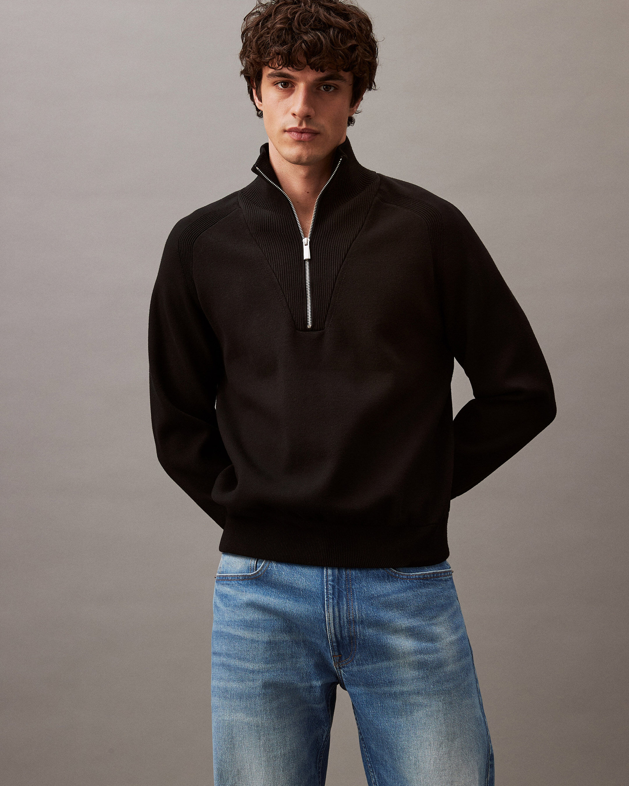 Calvin klein quarter zip pullover deals