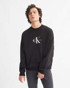 經典 MONOLOGO 衛衣, Ck Black, hi-res