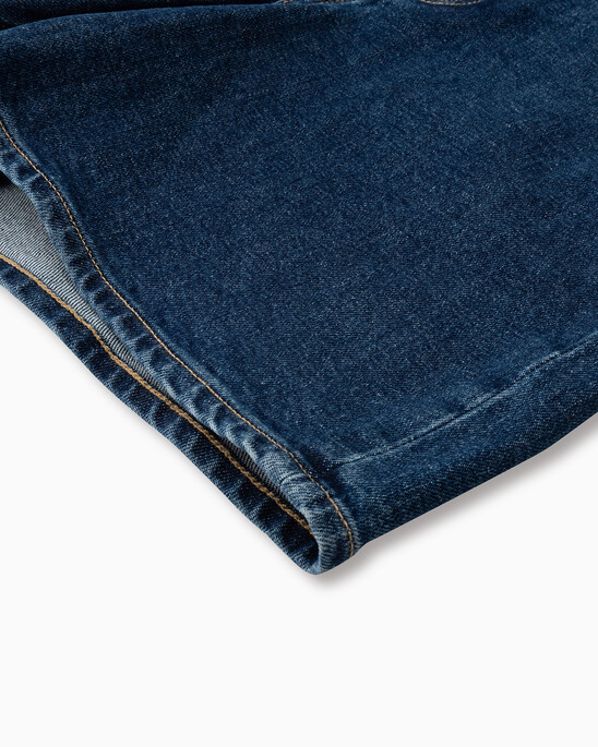 RECONSIDERED HIGH RISE WIDE LEG DENIM SHORTS