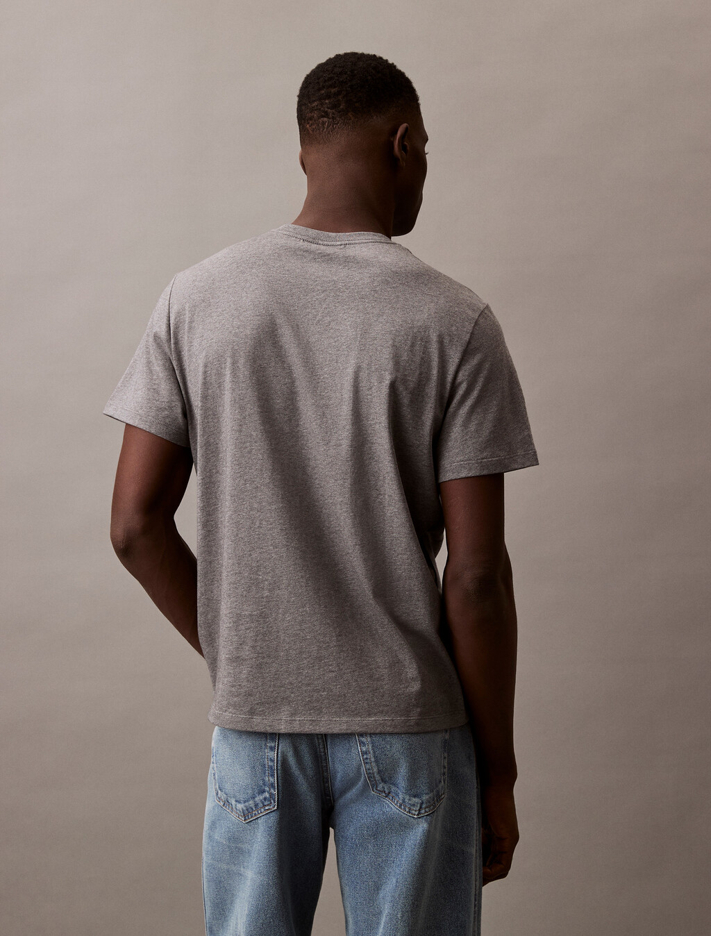 Monogram T-shirt, Med Grey Htr, hi-res