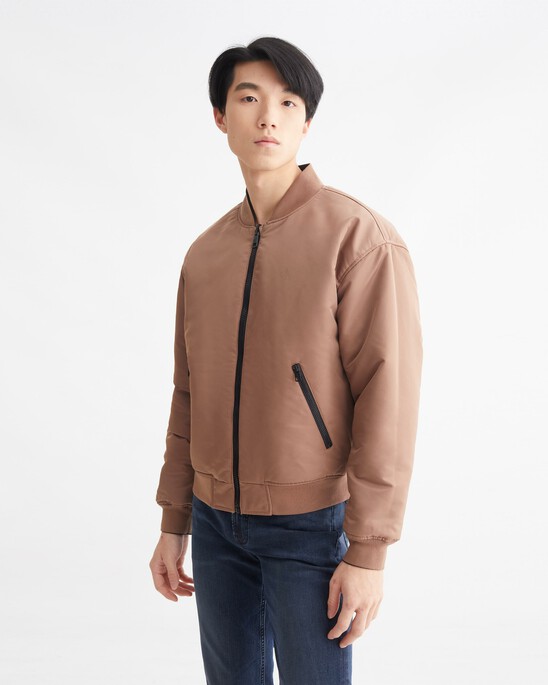 Archival Neutrals Reversible Bomber Jacket