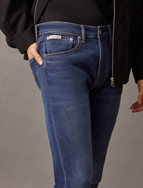 Silk Blend Modern Taper Jeans