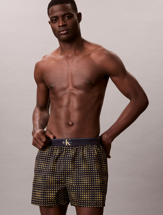 CK X Cotton Monogram 修身四角內褲