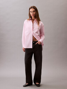 Poplin Relaxed Shirt, Sweet Pink, hi-res