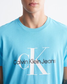 Monogram Organic Cotton 上衣, Blue Tide, hi-res