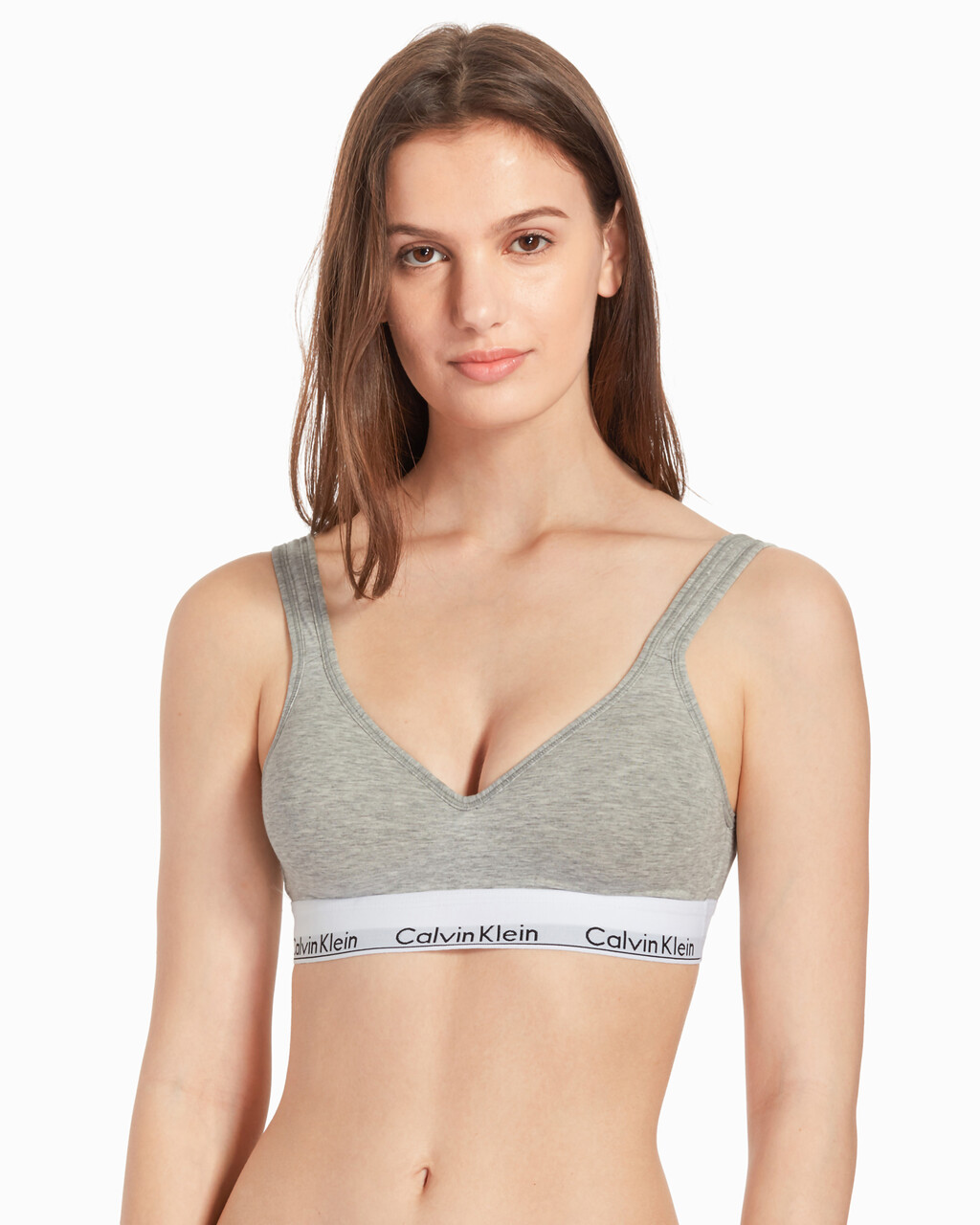 Calvin Klein Women's Archive Logo Lightly Lined Bralette QF7534