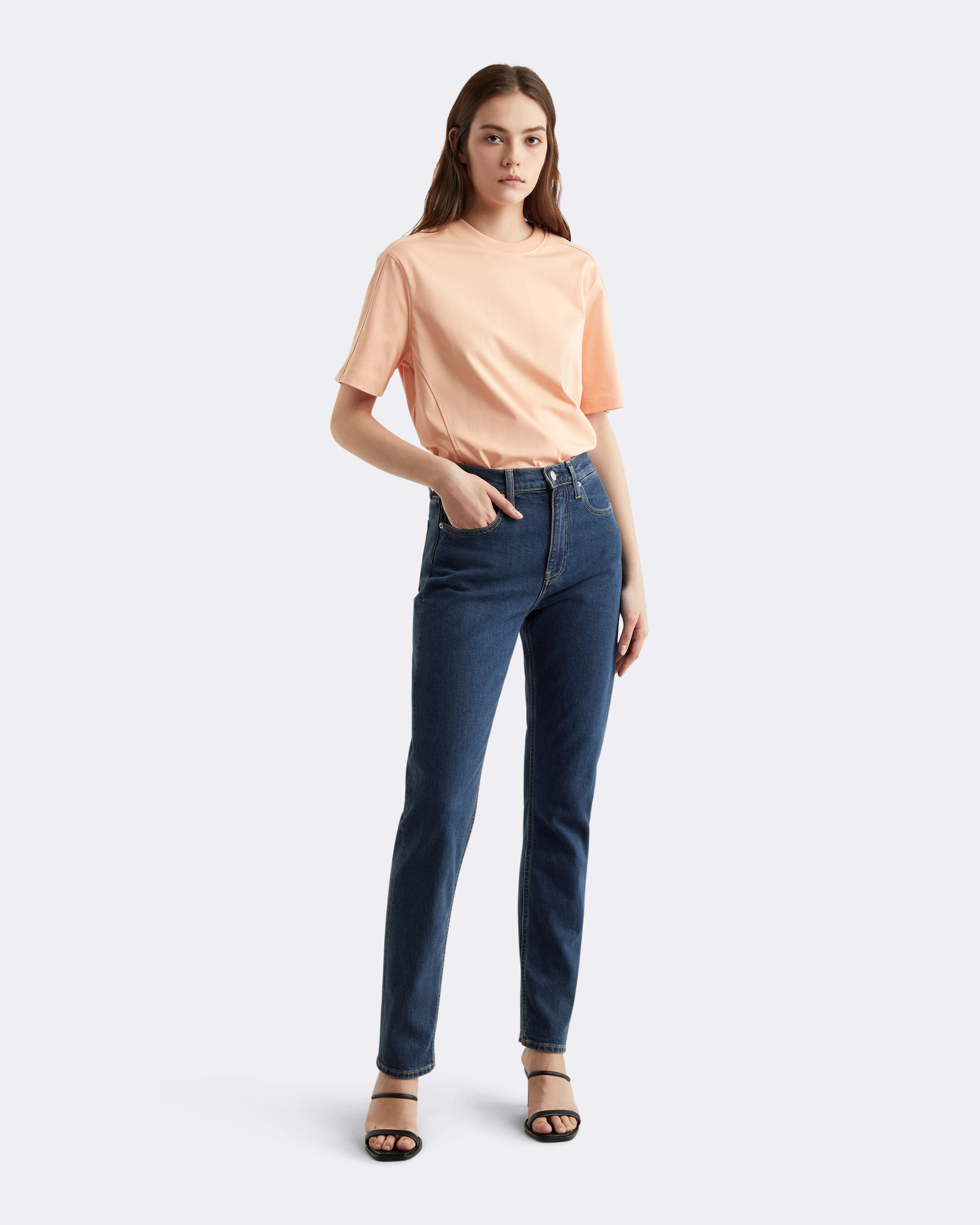 Slim straight calvin klein top
