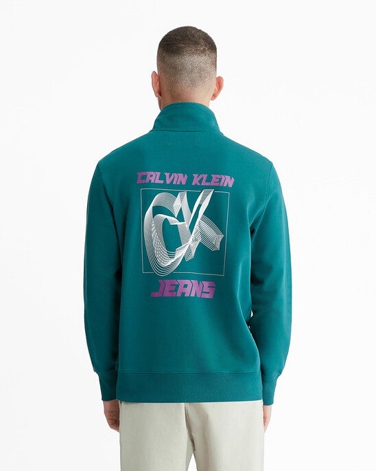 3D Future Fade Half Zip Sweatshirt