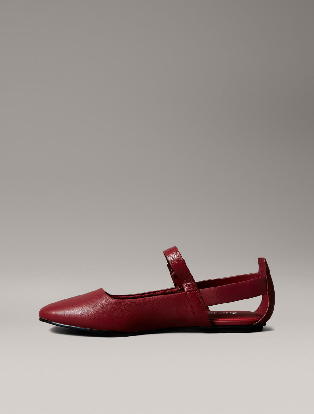 Leather Airfit® Cushioned Ballerinas, New Maroon, hi-res