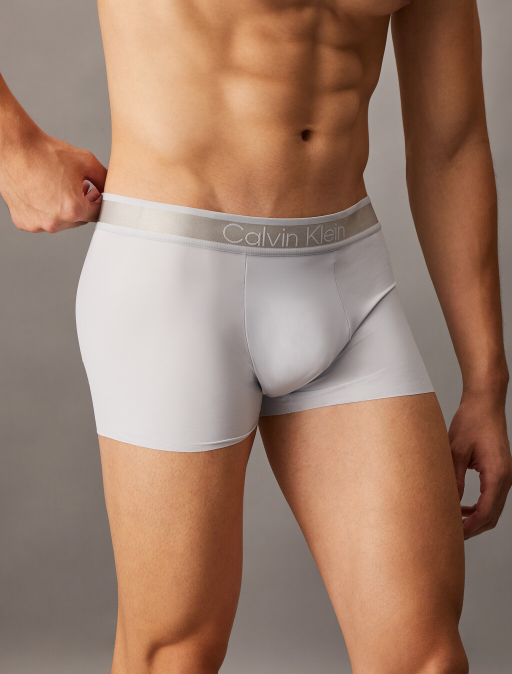 Tonal Logo Microfiber Low Rise Trunks, Plein Air, hi-res