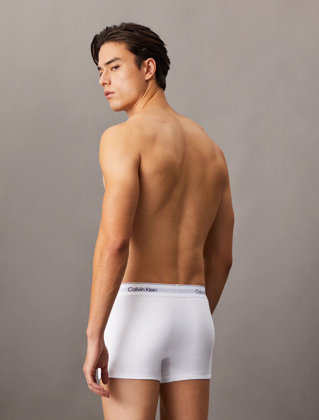 Icon Cotton 棉質彈力平口內褲 2 件套組, White, hi-res