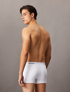 Icon Cotton 棉質彈力平口內褲 2 件套組, White, hi-res