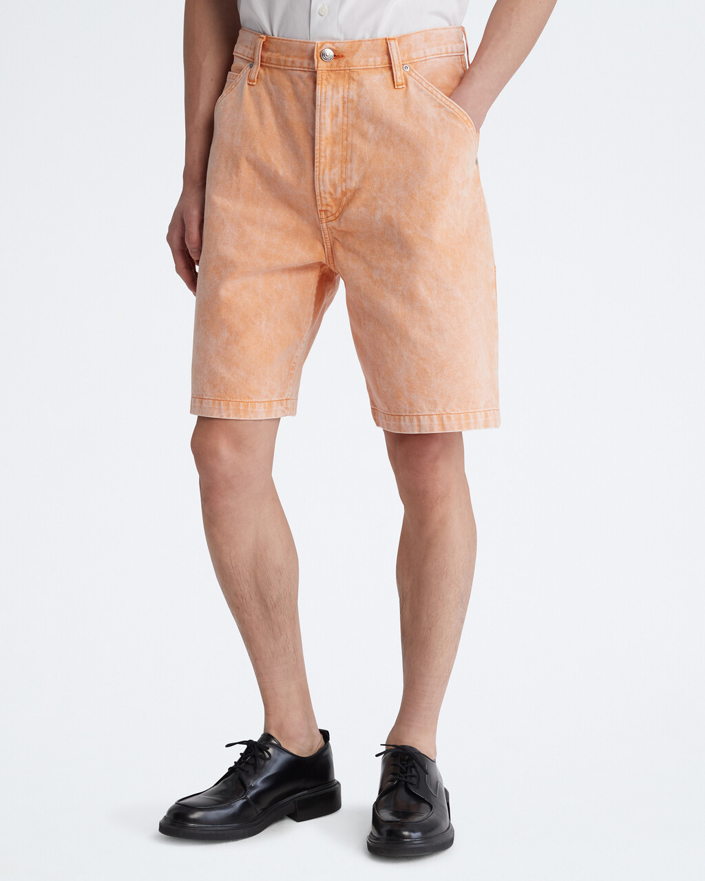 Khakis Tapered Carpenter Shorts, BLAZING ORANGE, hi-res