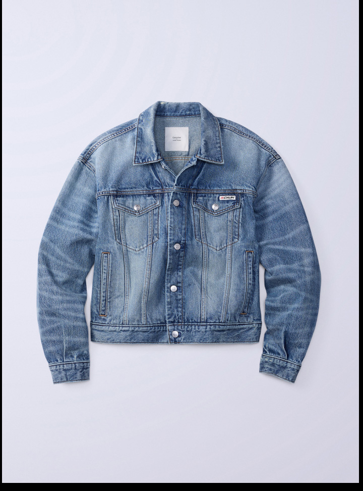 Jung Kook for Calvin Klein 90s Denim Trucker Jacket 