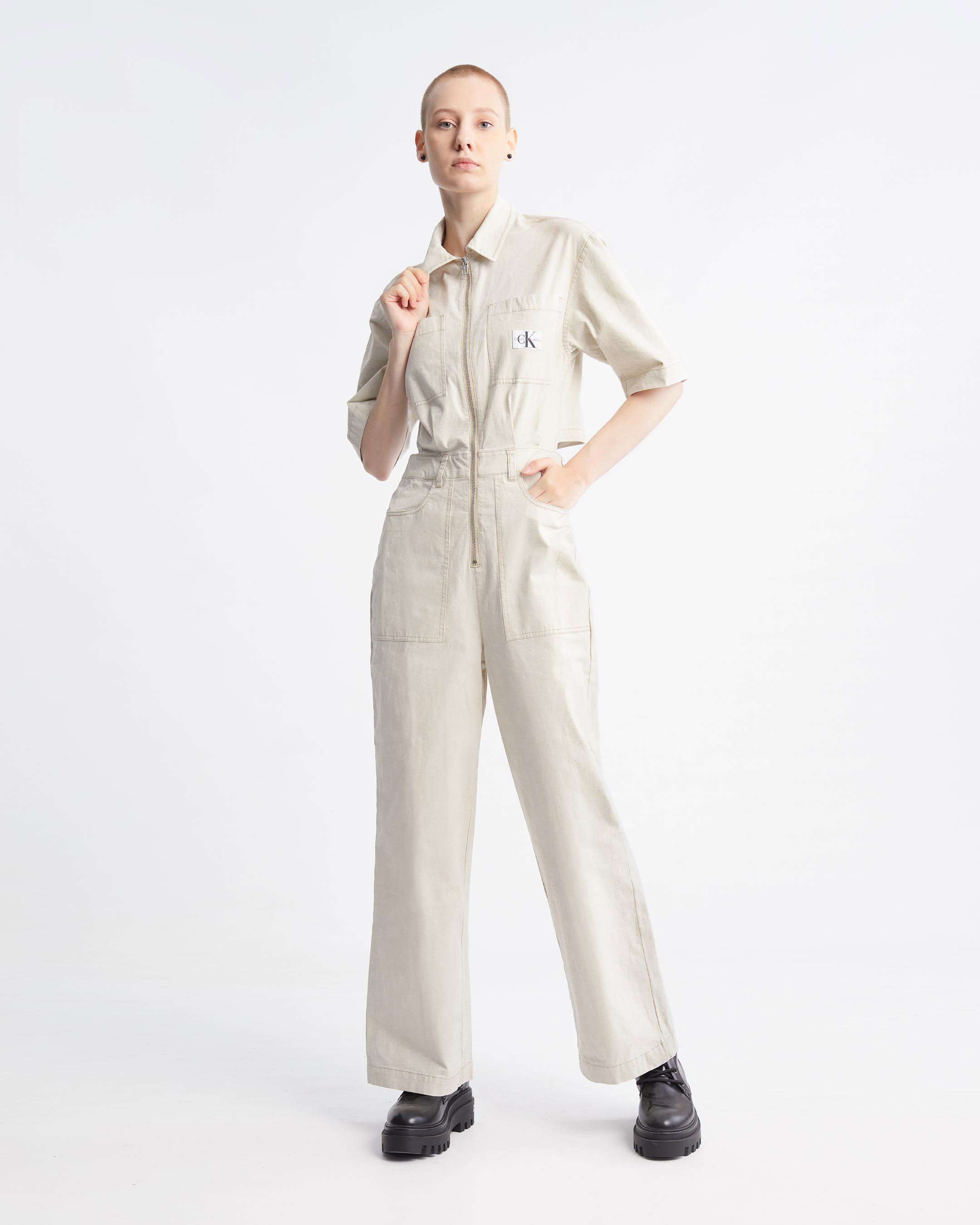 Utility Jumpsuit - White