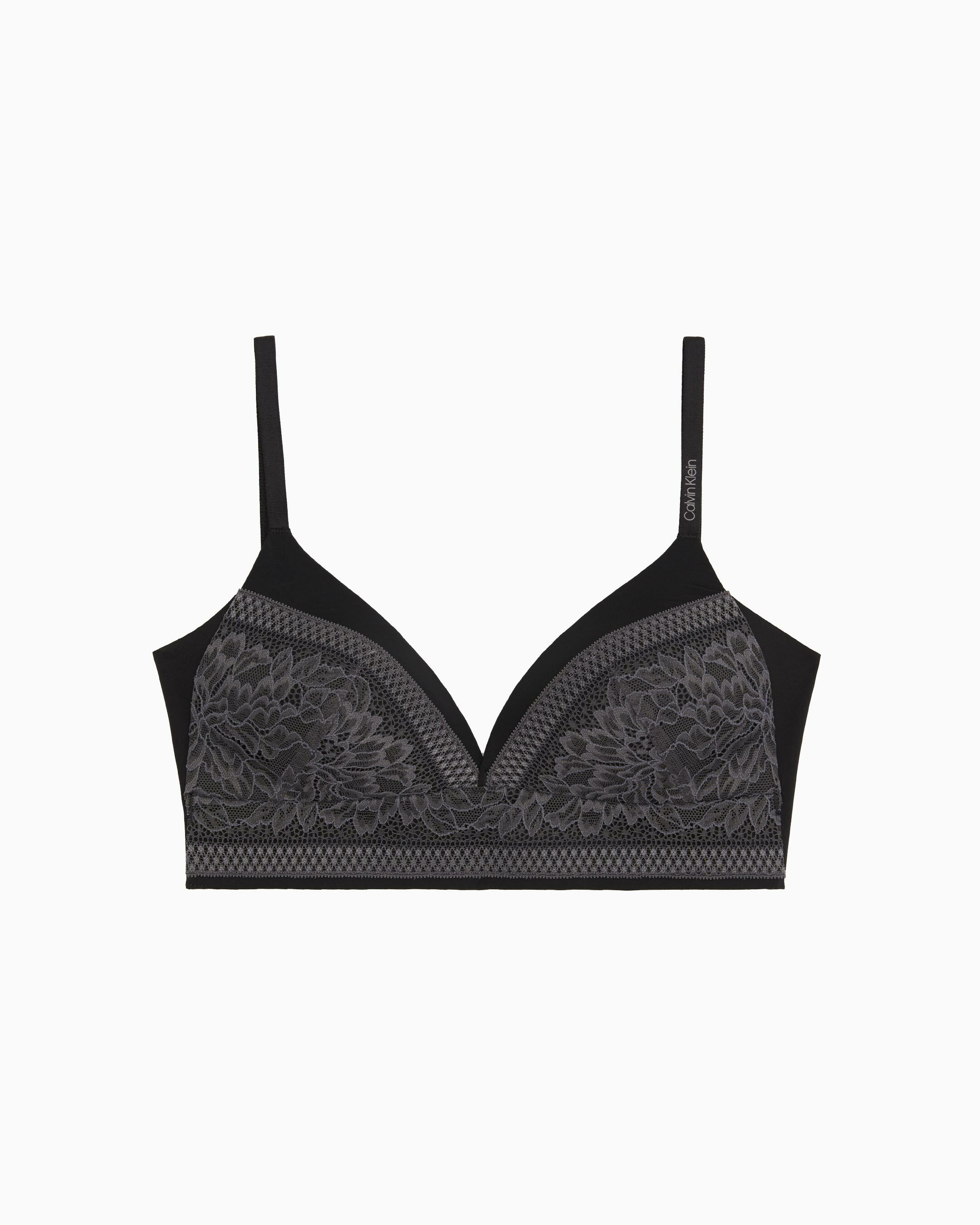 Invisibles Lace Lightly Lined Triangle Bra | black | Calvin Klein 