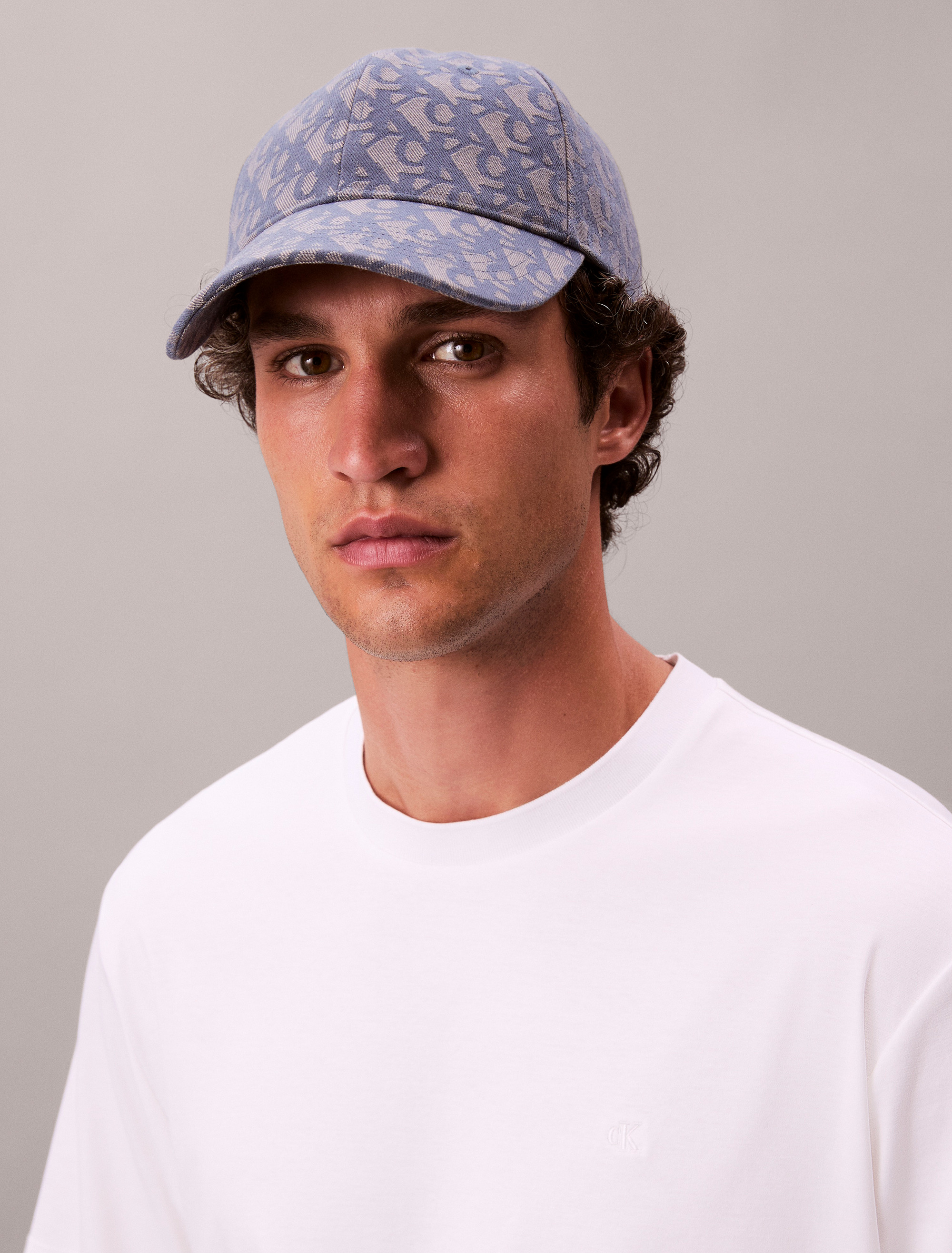 キャップ ^ ^ Unisex CKJ Logo Jacquard Baseball Cap 4G5066G Logo Jacquard Cap | grey | Calvin Klein Hong Kong